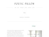 Poetic Pillow throws