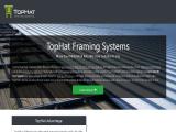 Tophat Framing Systems corrugated metal roof