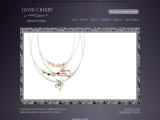 Silver Cherry Stylish Gemst metal necklace