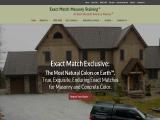 Exact Match Masonry Staining LLC Professional Stone Staining cast brick