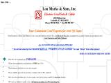 Lou Marks & Sons El lamp wiring parts