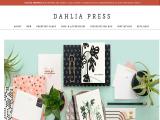 Dahlia Press hand print canvas