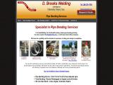 D. Brooks Welding Pipe Bending Pipe Bending Specialists advertising welding
