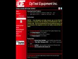 Optest Equipment sheet