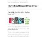 Harvest Right Freeze Dryer Review — Best Home Freeze Dryers review