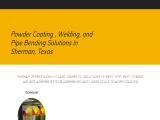Powder Coating Welding - Thomar - Sherman Tx robots pipe