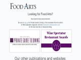 Food Arts Wine Spectator restaurant