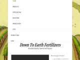Down To Earth All Natural Fertilize lawn