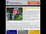 Real Estate Sign Installation - Quik-Post Systems cabinet installation screws