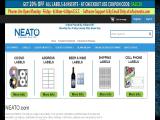 Neato cabinet label