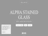 Alpha Stained Glass art glass jar