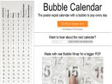 Home - Bubble Calendar decoration pop art