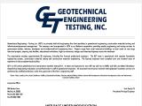 Geotechnical Engineering and Testing advertising wall material