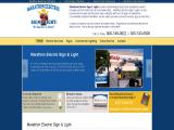 Marathon Electric Sign and Light - Florida Keys 3528 light