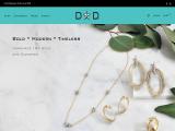 Dana David, 18K Gold and Diamond 18k earrings