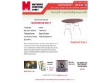 Maywood Furniture Corp table legs