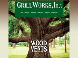 Grill Works wood brass clock