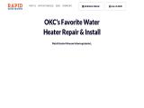 Rapid Water Heaters Repair & Install Okc Call 405 464-3209 manufacture install