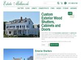 Estate Millwork, Inc wood louvered door