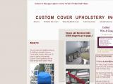 Custom Cover Upholstery Inc damask cover