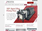 Presstek Home Page printing