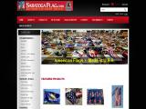 Saratoga Flag, a Broadway Banner & Graphics Co anchor pins