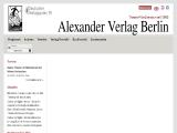 Alexander Verlag Berlin download